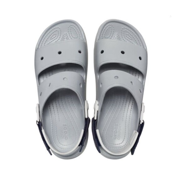 Crocs Unisex Adult Classic All Terrain Sandals Light Grey Size Men 9 Women 11 ! - Picture 3 of 6